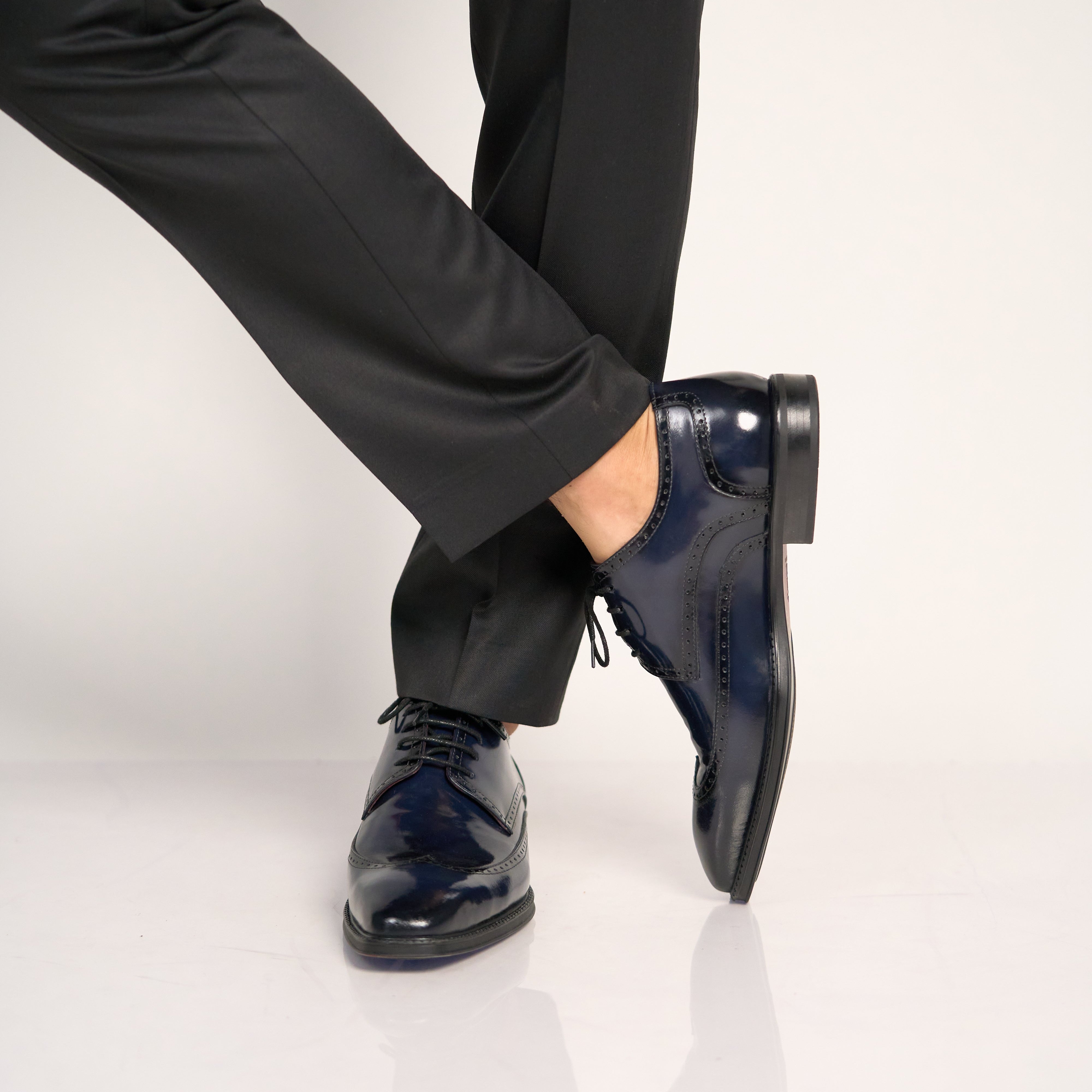 Brooks: Derby Homme - Cuir Bleu