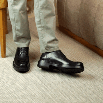 Twist: Derby Homme - Cuir Noir