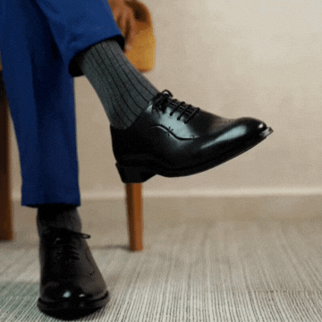 Pharrel: Richelieu Homme - Cuir Noir
