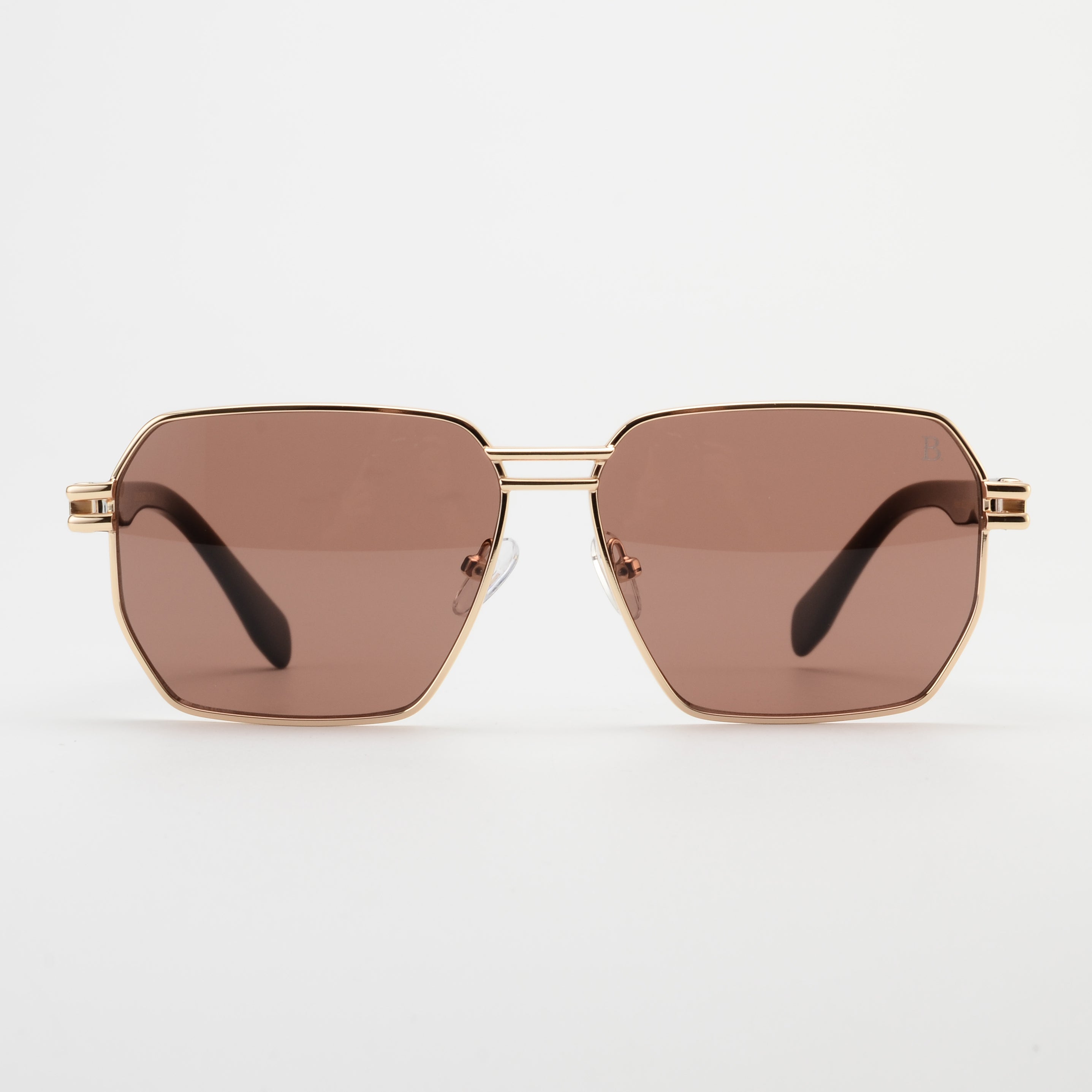 BL-001-HRP: Lunettes de soleil de luxe Marron
