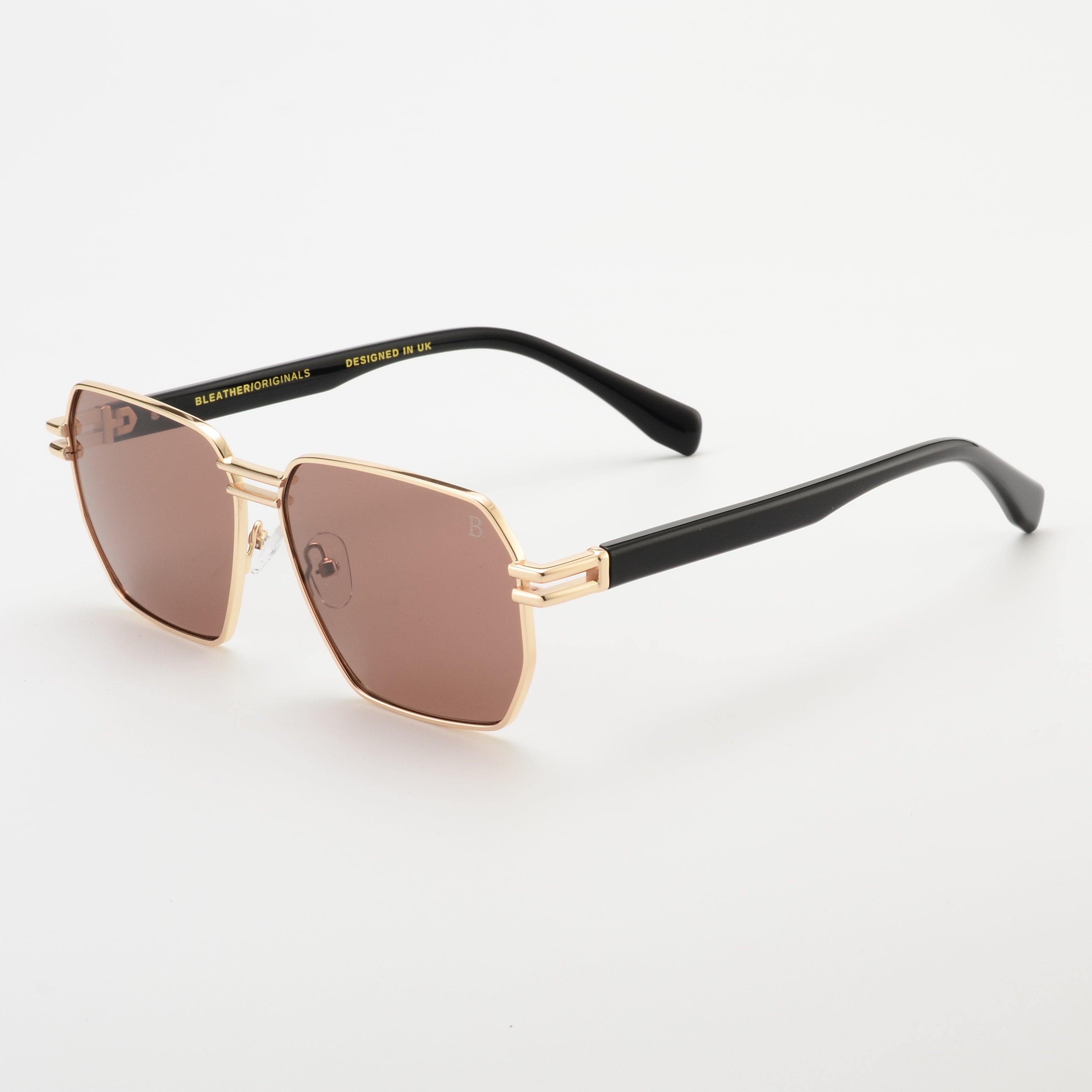 BL-001-HRP: Lunettes de soleil de luxe Marron