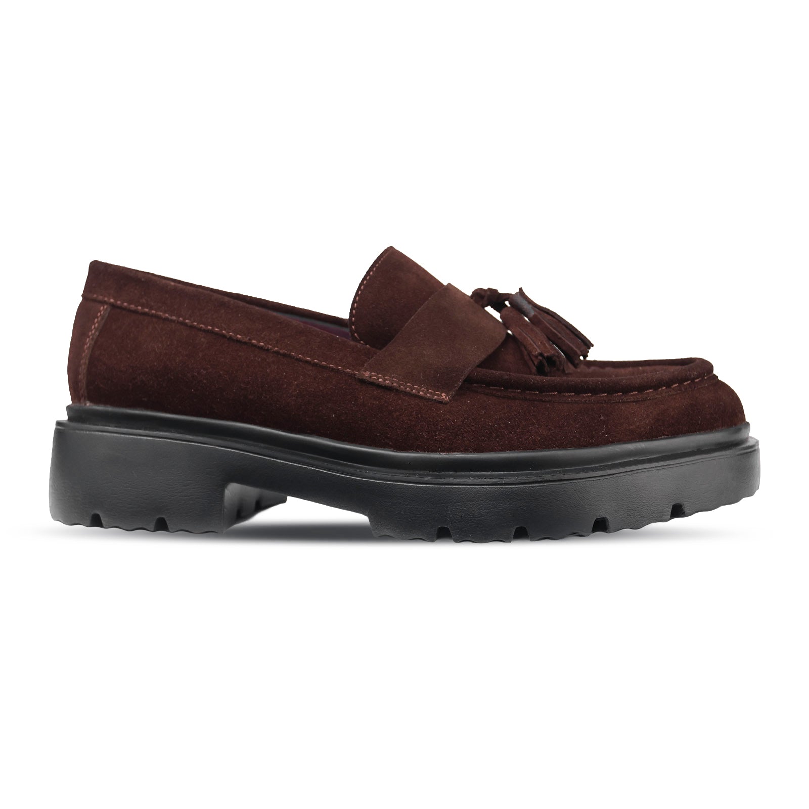 Cedric: Mocassin Homme - Nubuck Marron