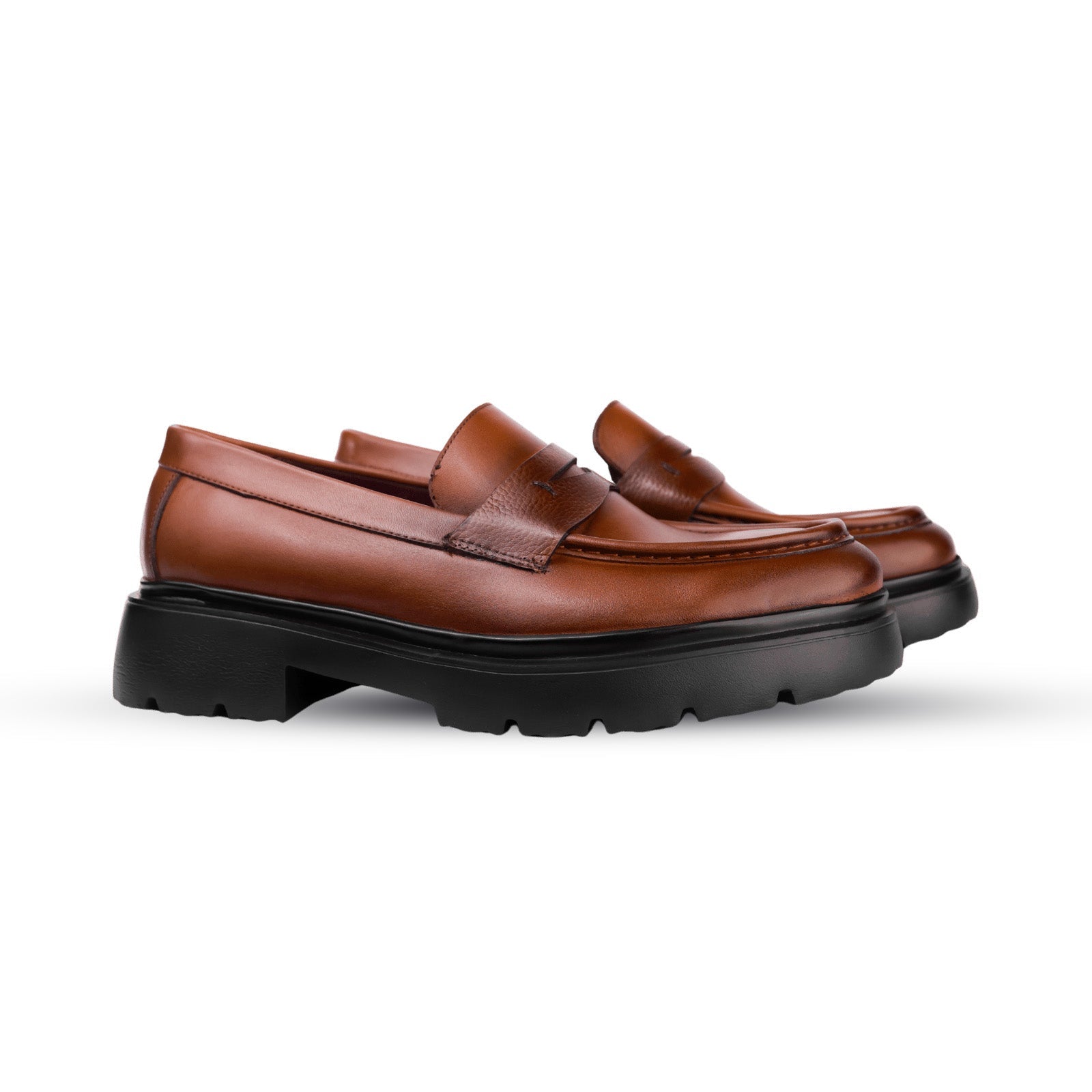 Elliot: Mocassin Homme - Cuir Cognac