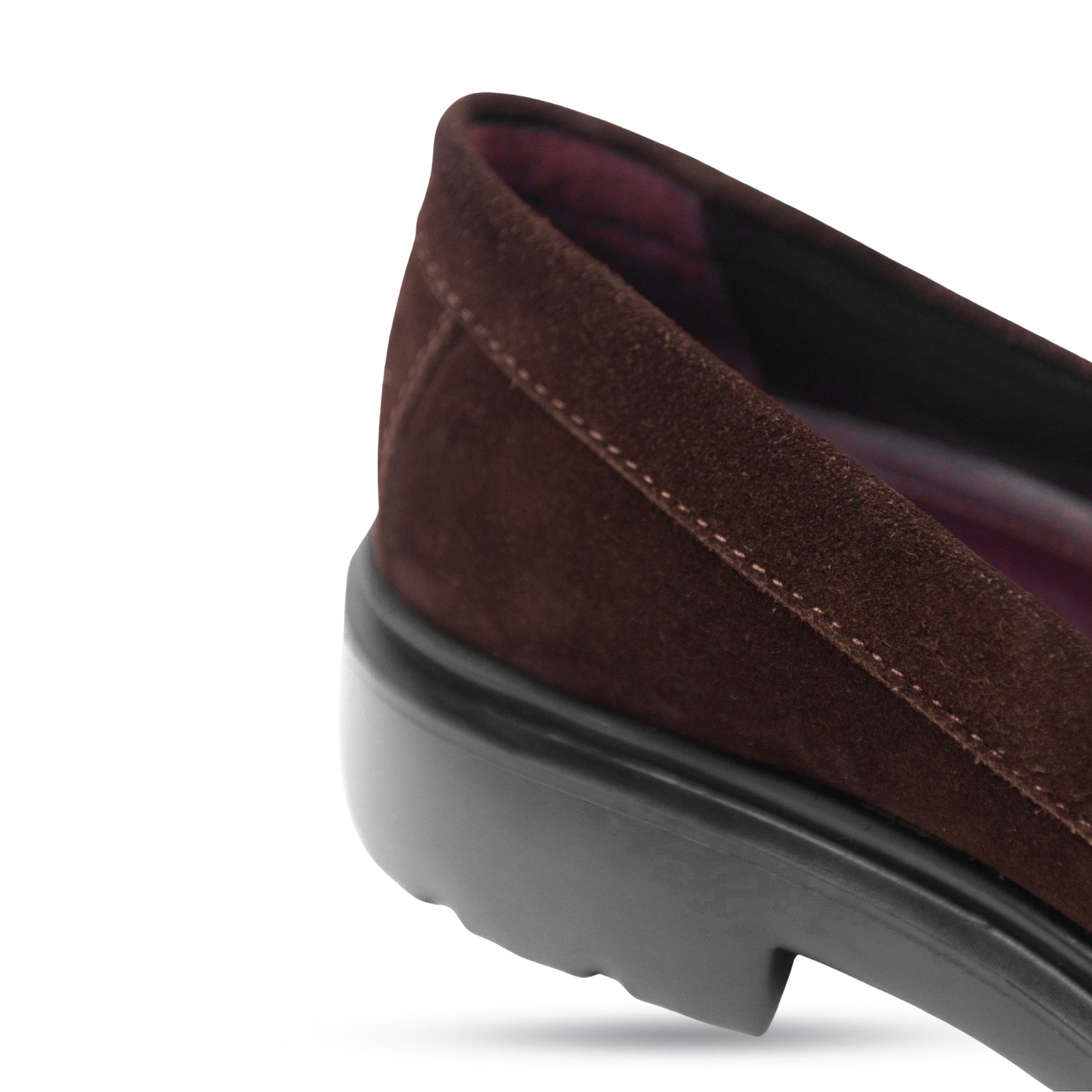 Cedric: Mocassin Homme - Nubuck Marron