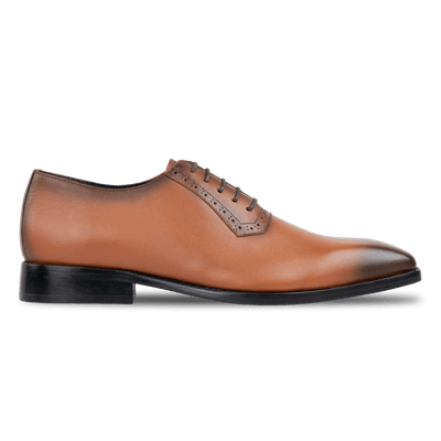 Branson: Richelieu Homme - Cuir Cognac - Bleather Maroc