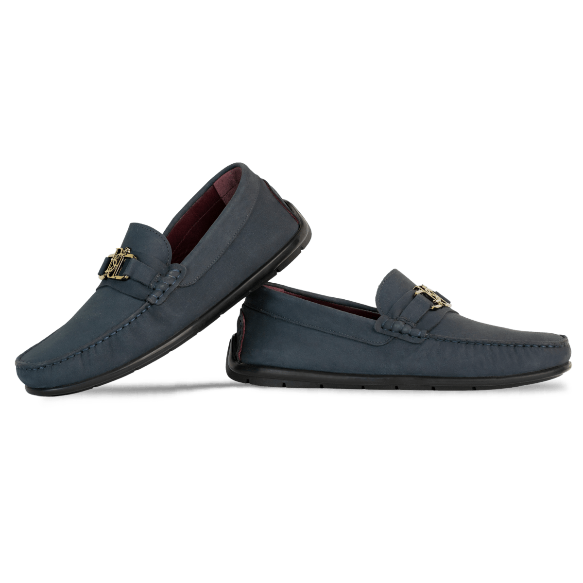 Brighton : Mocassin Homme - Nubuck Bleu Nuit - Bleather Maroc