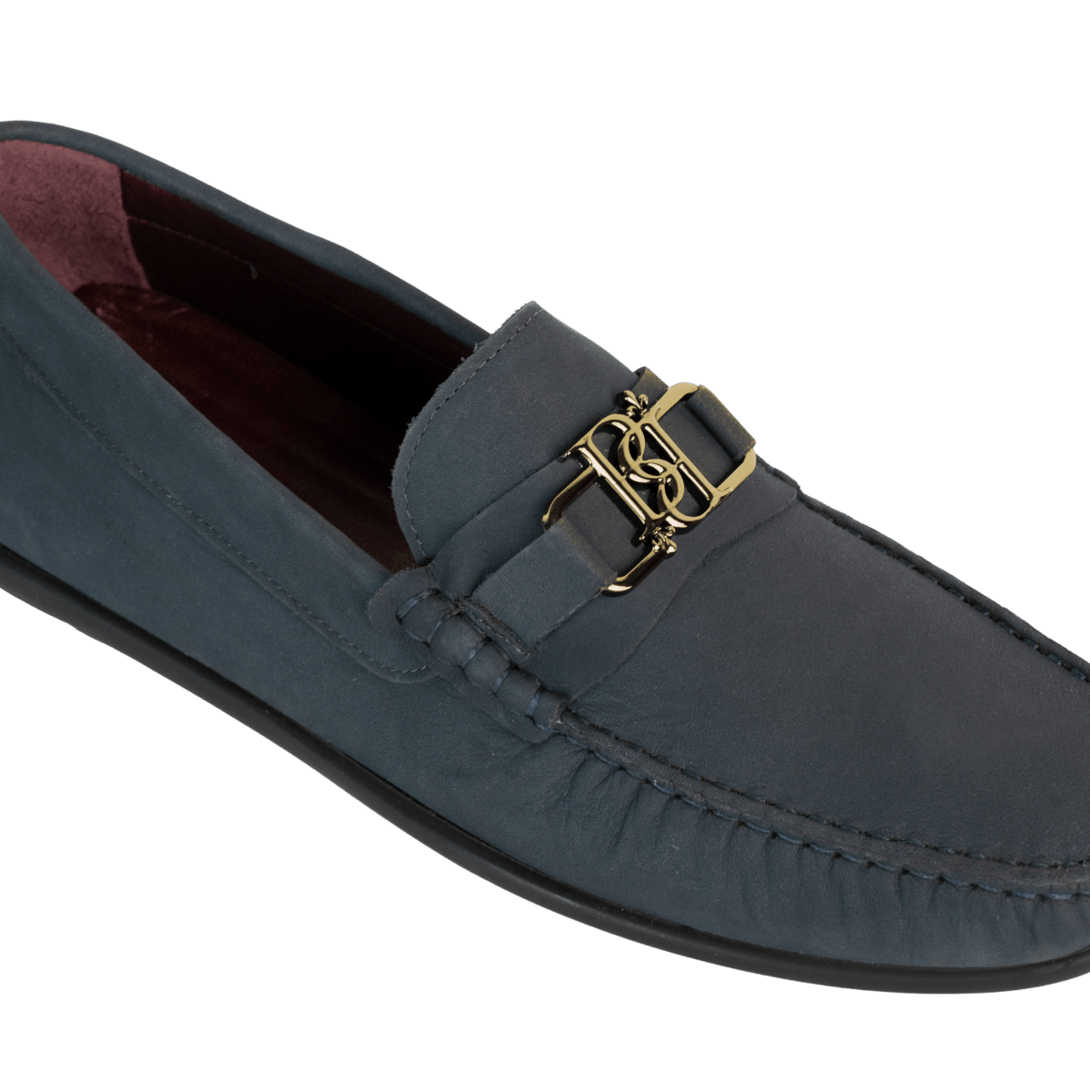 Brighton : Mocassin Homme - Nubuck Bleu Nuit - Bleather Maroc