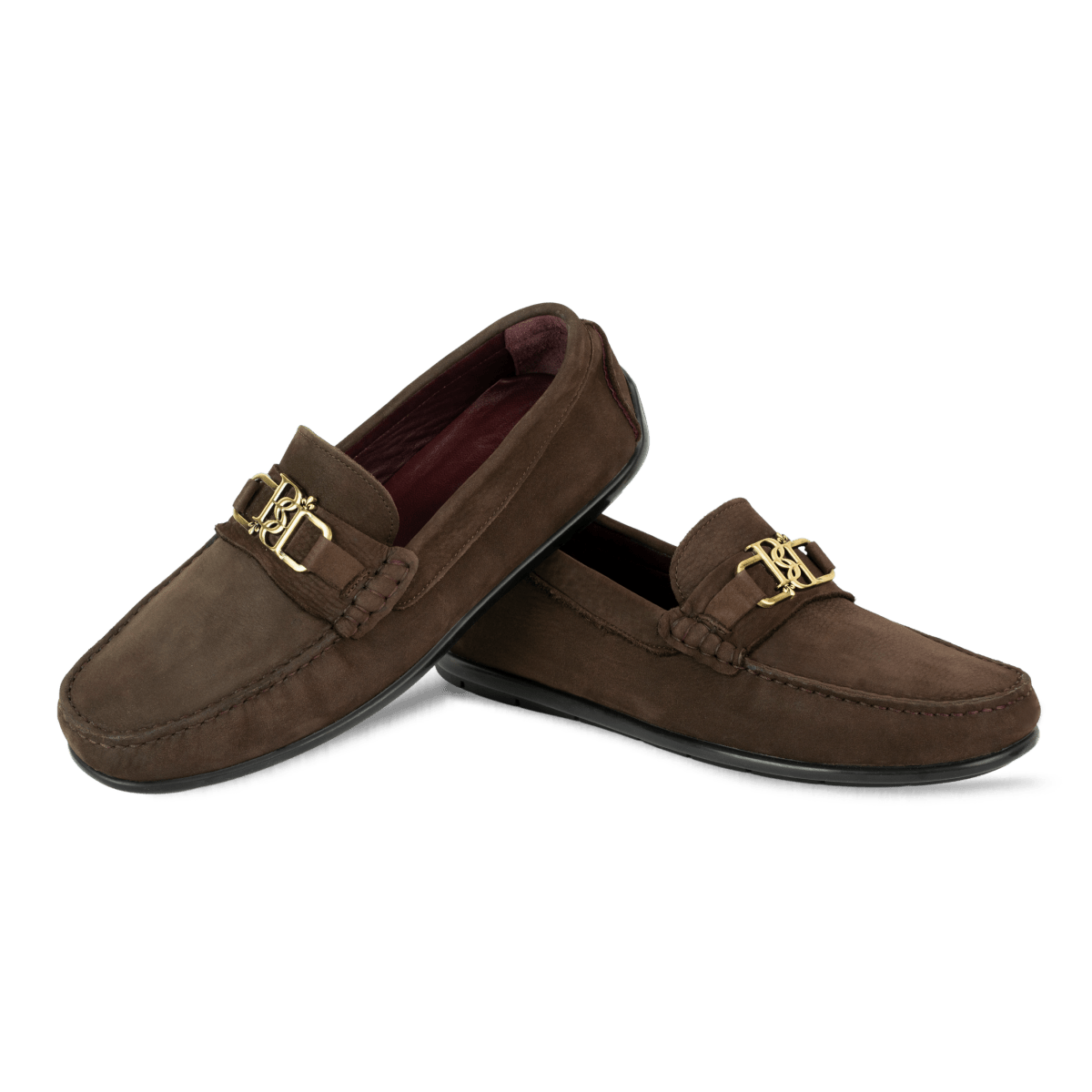 Brighton : Mocassin Homme - Nubuck Marron - Bleather Maroc