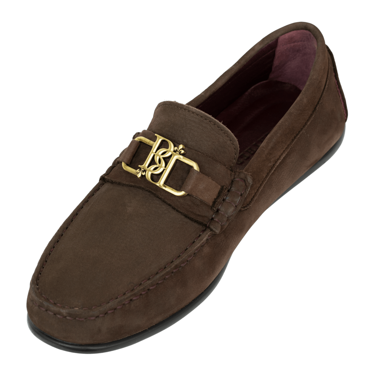 Brighton : Mocassin Homme - Nubuck Marron - Bleather Maroc