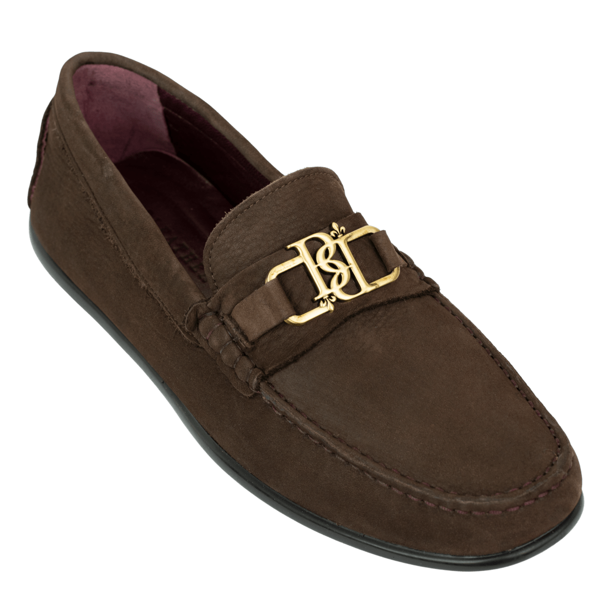 Brighton : Mocassin Homme - Nubuck Marron - Bleather Maroc