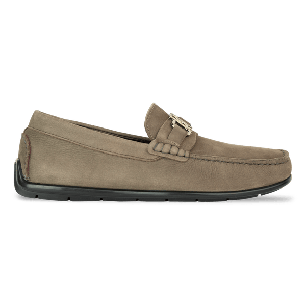 Brighton : Mocassin Homme - Nubuck Taupe