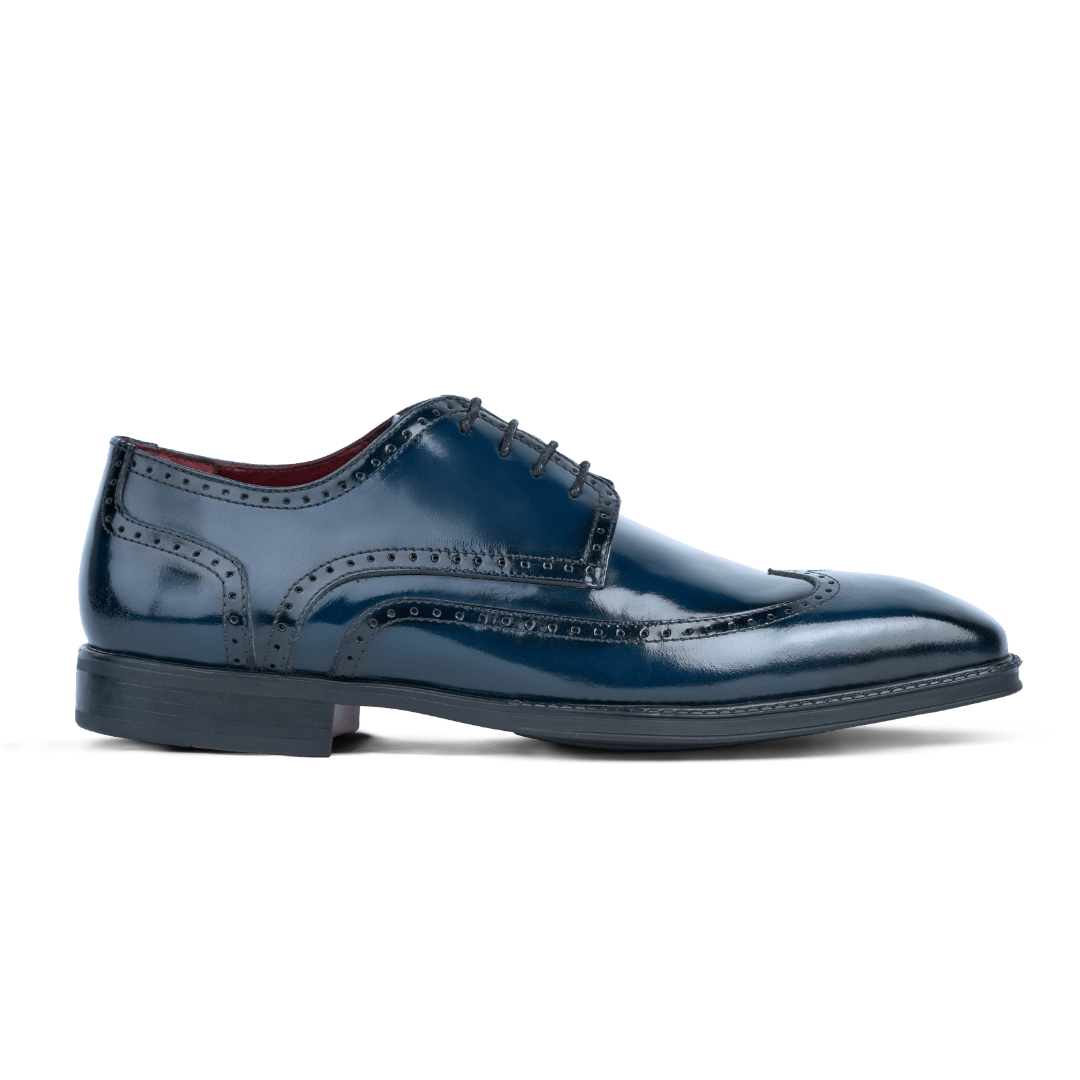 Brooks: Derby Homme - Cuir Bleu - Bleather Maroc