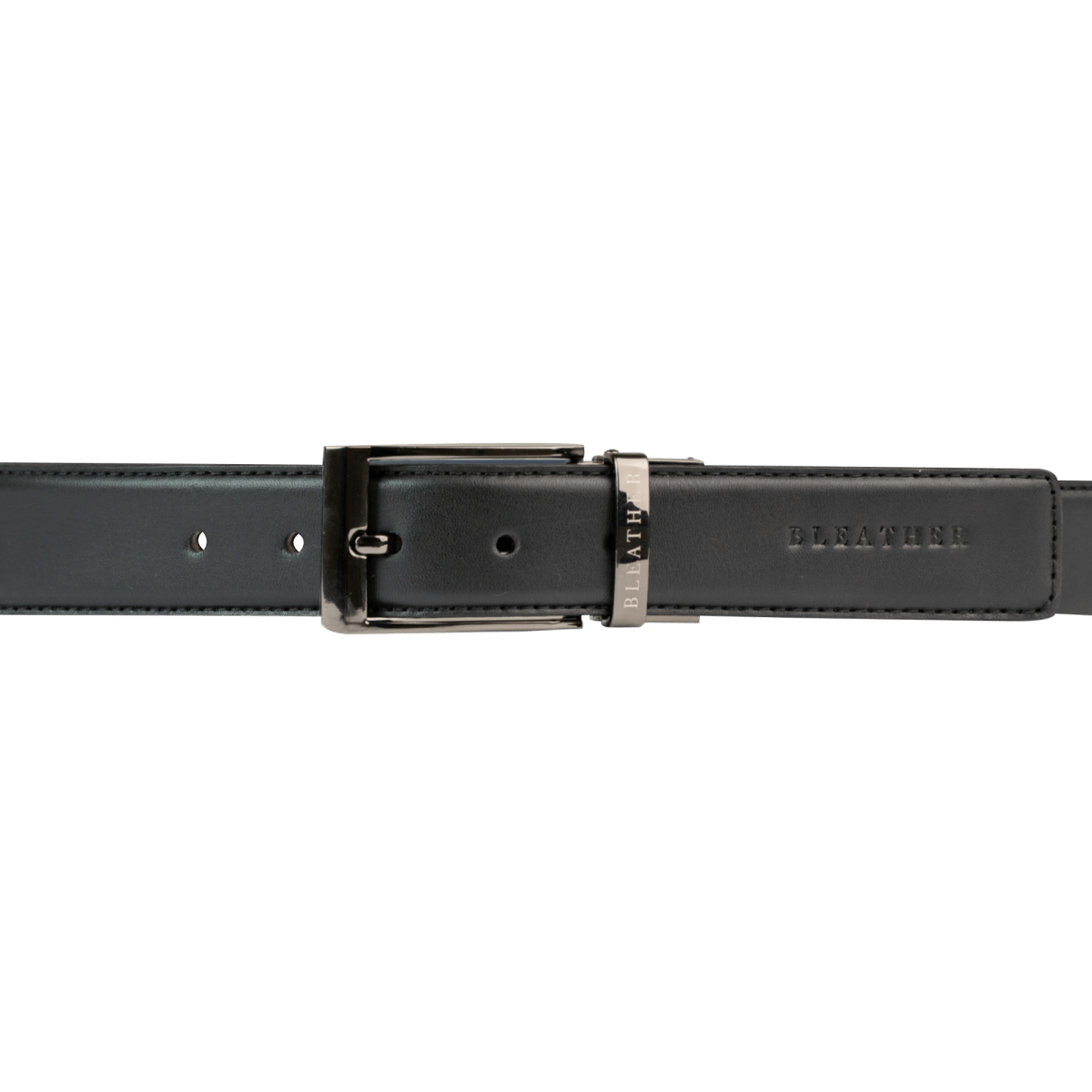 C90SL: Ceinture Homme - Cuir Noir/Marron - Bleather Maroc