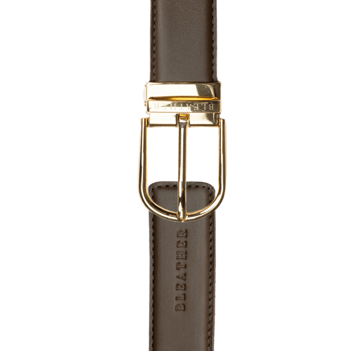 C91GL: Ceinture Homme - Cuir Marron - Bleather Maroc