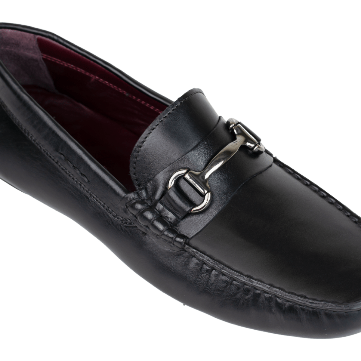 Calvin: Mocassin Homme - Cuir Noir - Bleather Maroc