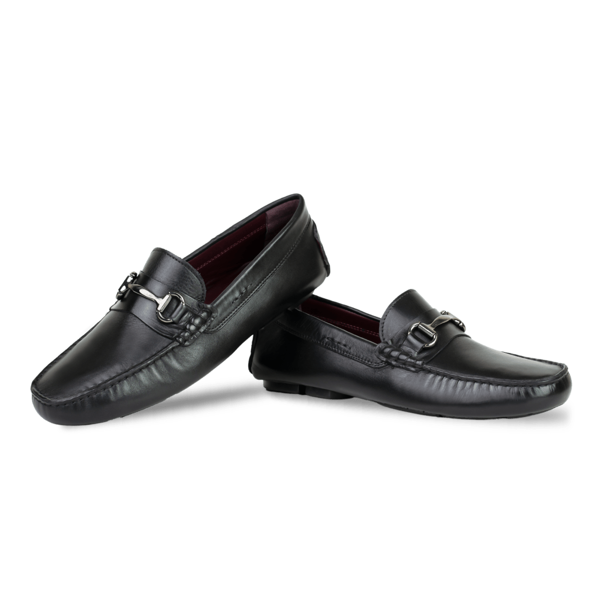Calvin: Mocassin Homme - Cuir Noir - Bleather Maroc