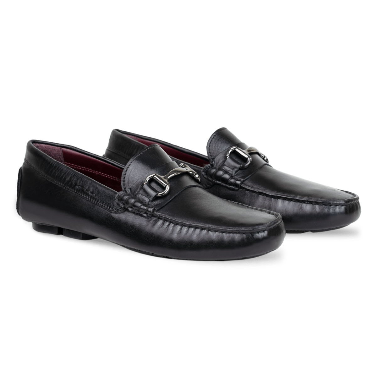 Calvin: Mocassin Homme - Cuir Noir - Bleather Maroc