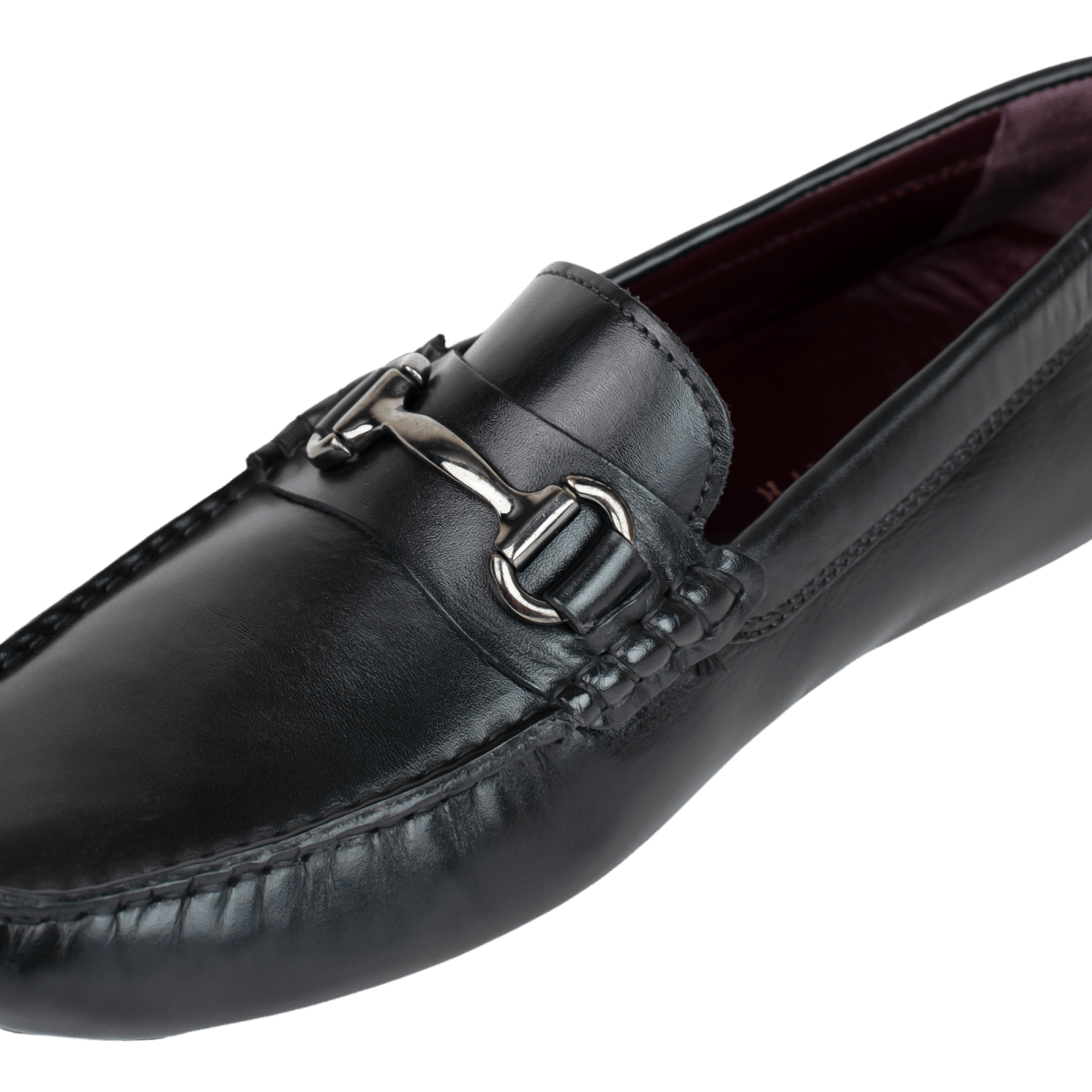 Calvin: Mocassin Homme - Cuir Noir - Bleather Maroc