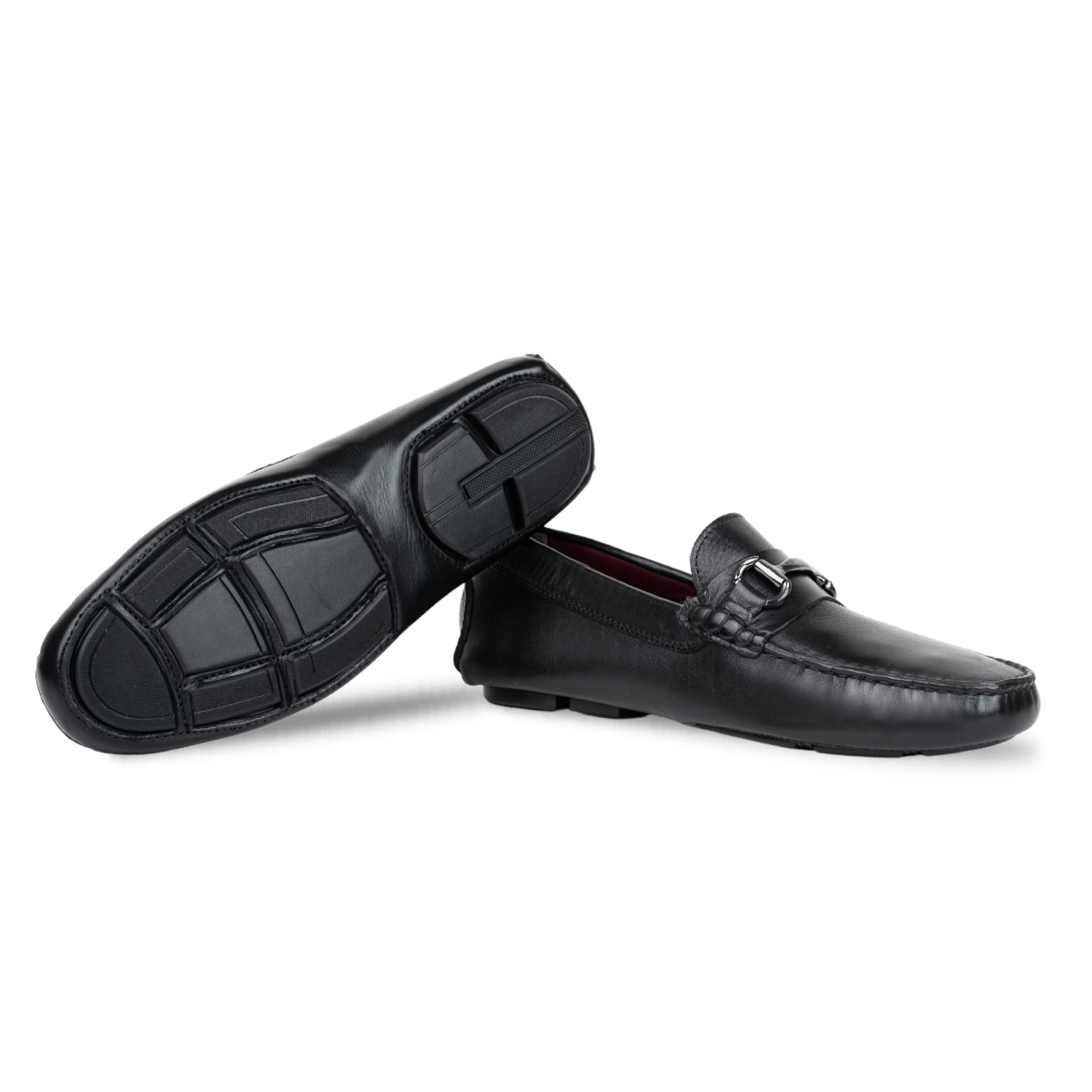 Calvin: Mocassin Homme - Cuir Noir - Bleather Maroc