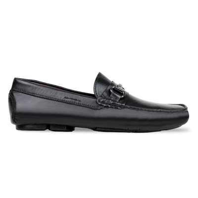 Calvin: Mocassin Homme - Cuir Noir - Bleather Maroc