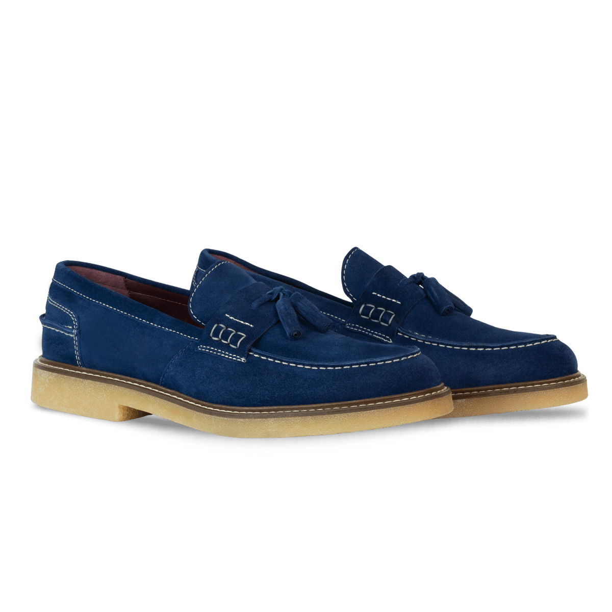 Cambridge: Mocassin Homme - Daim Bleu