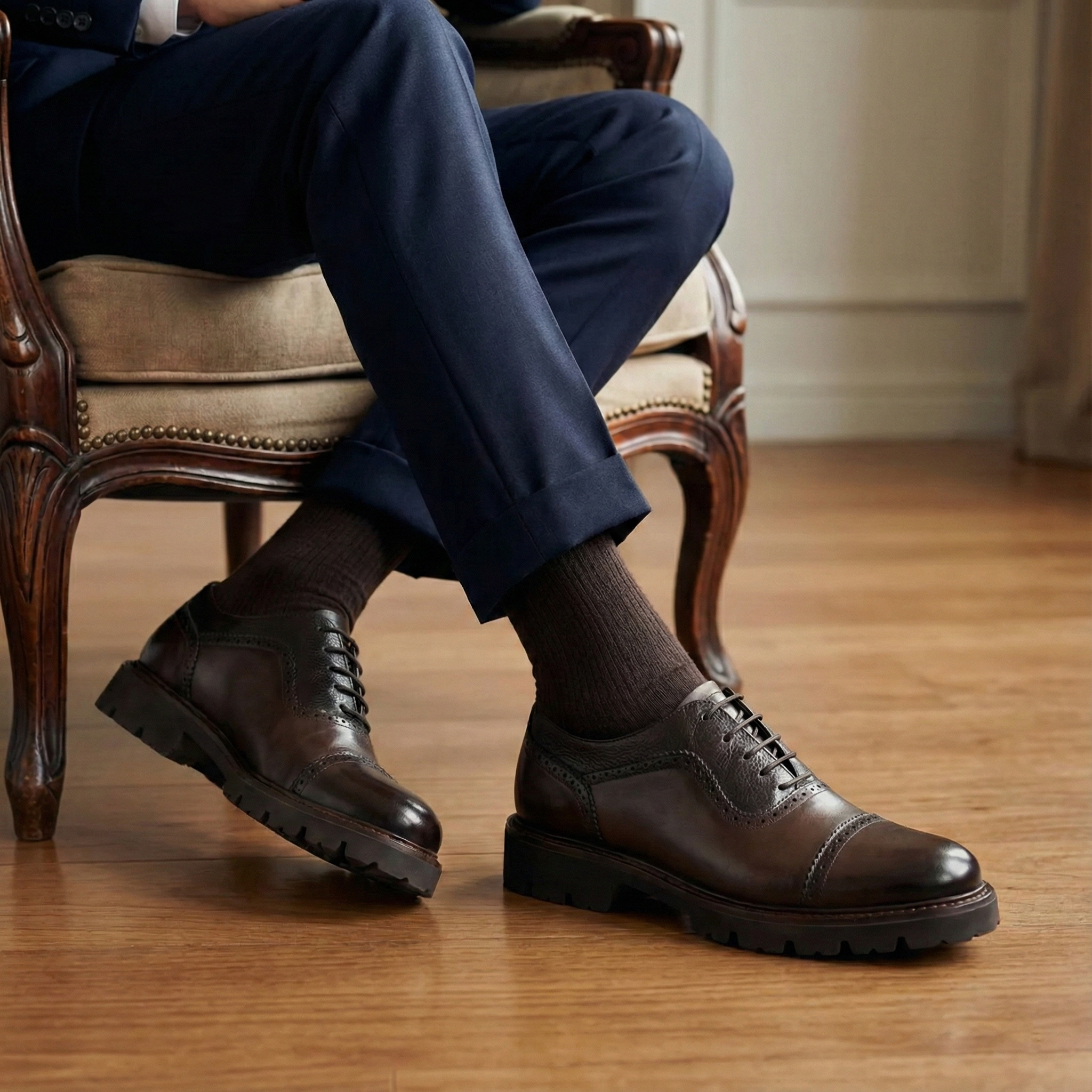 Carlton: Derby Homme - Cuir Marron