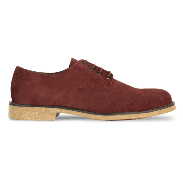 Clive: Derby Homme - Daim Bordeaux