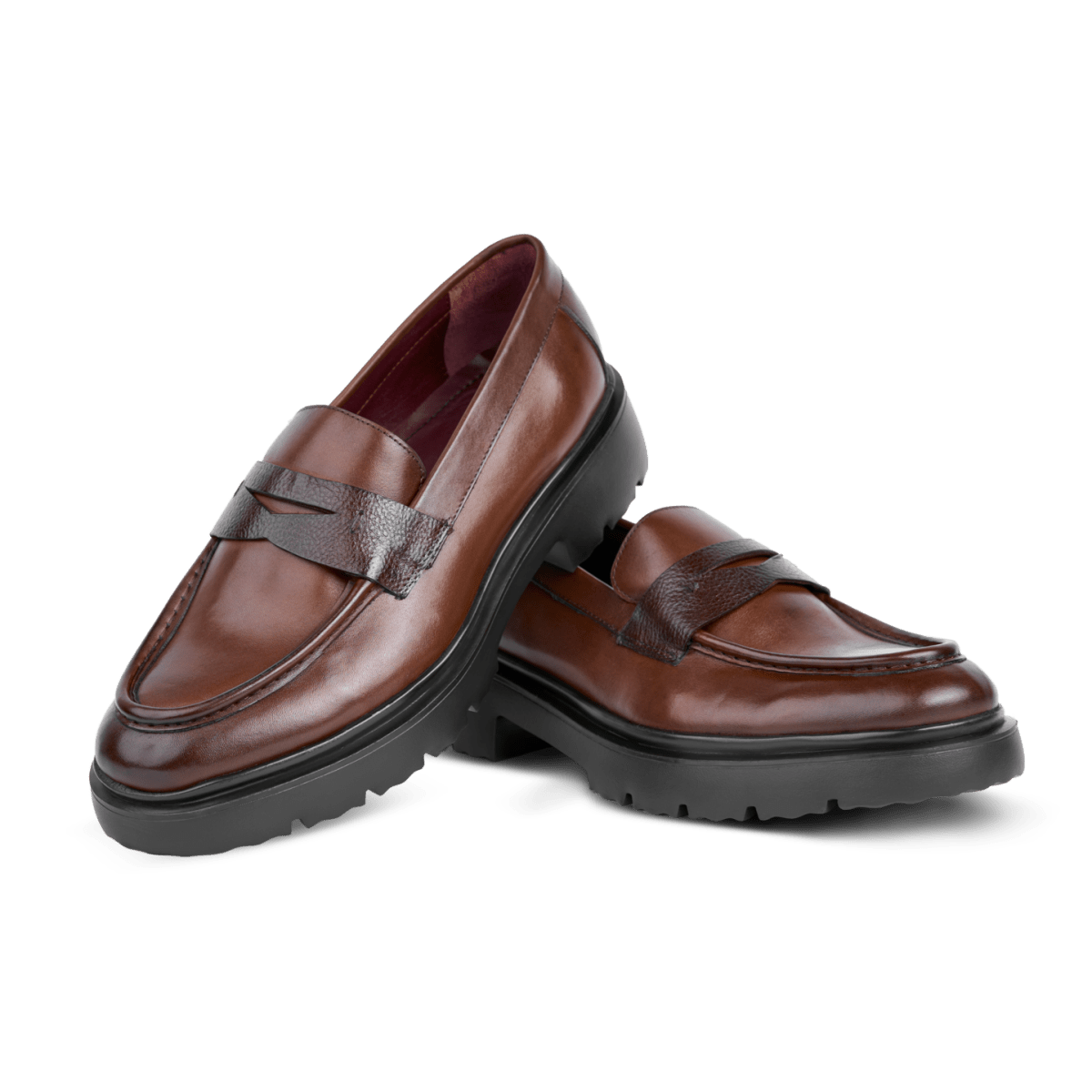 Elliot: Mocassin Homme - Cuir Marron - Bleather Maroc