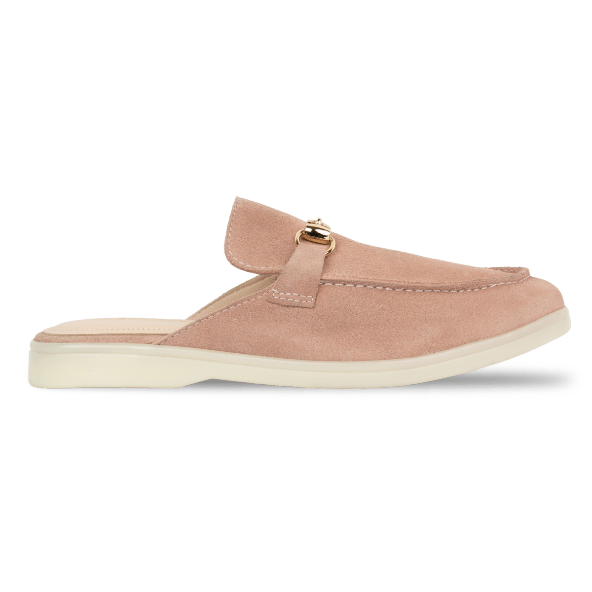 Emma: Mules Femme - Daim Pêche - Bleather Maroc