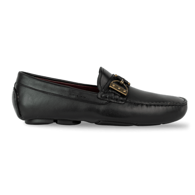 Erwin Mocassin Homme - Cuir Noir - Bleather Maroc