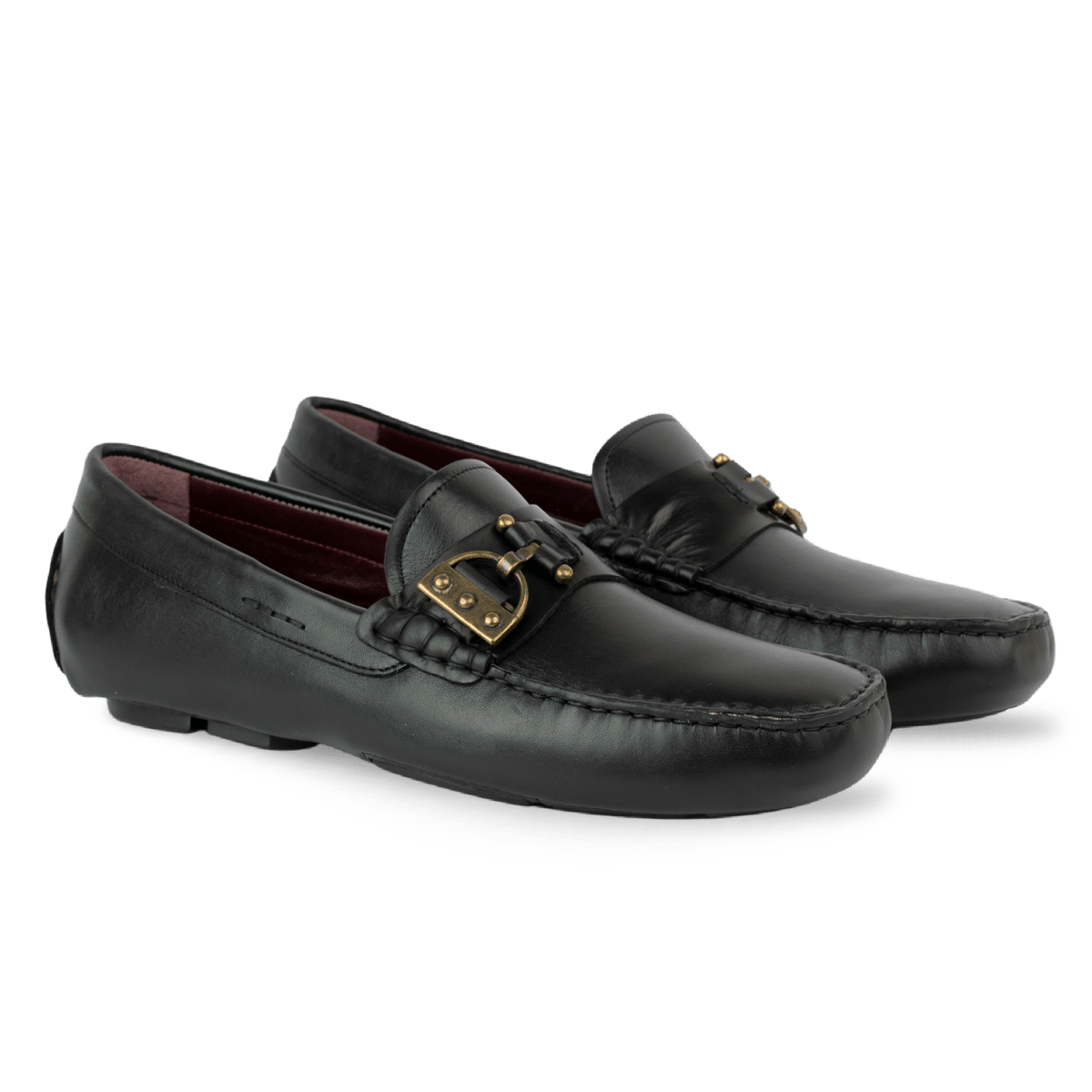 Erwin Mocassin Homme - Cuir Noir - Bleather Maroc