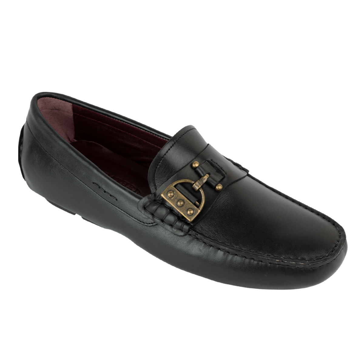 Erwin Mocassin Homme - Cuir Noir - Bleather Maroc