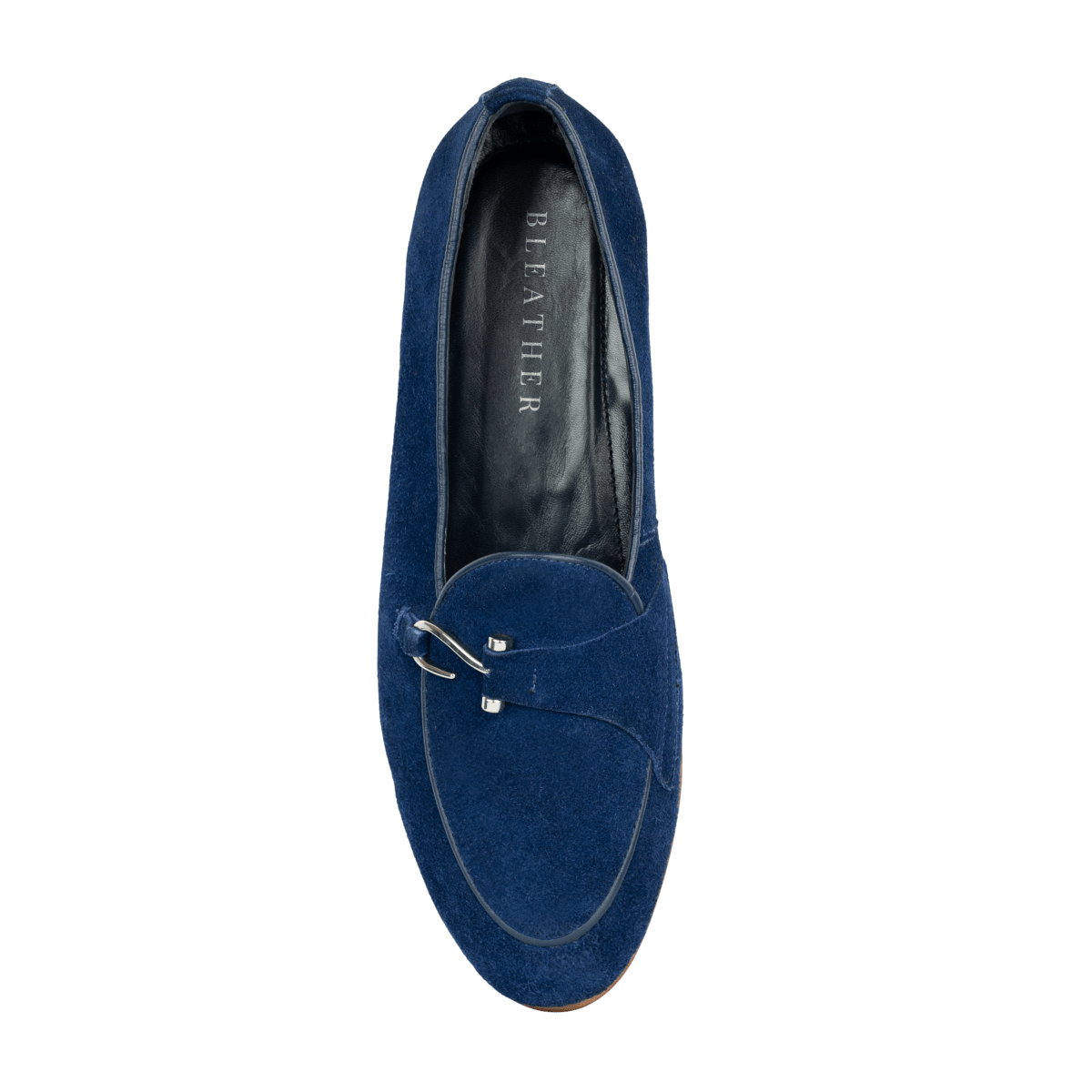 Francis: Mocassin Homme - Daim Bleu - Bleather Maroc