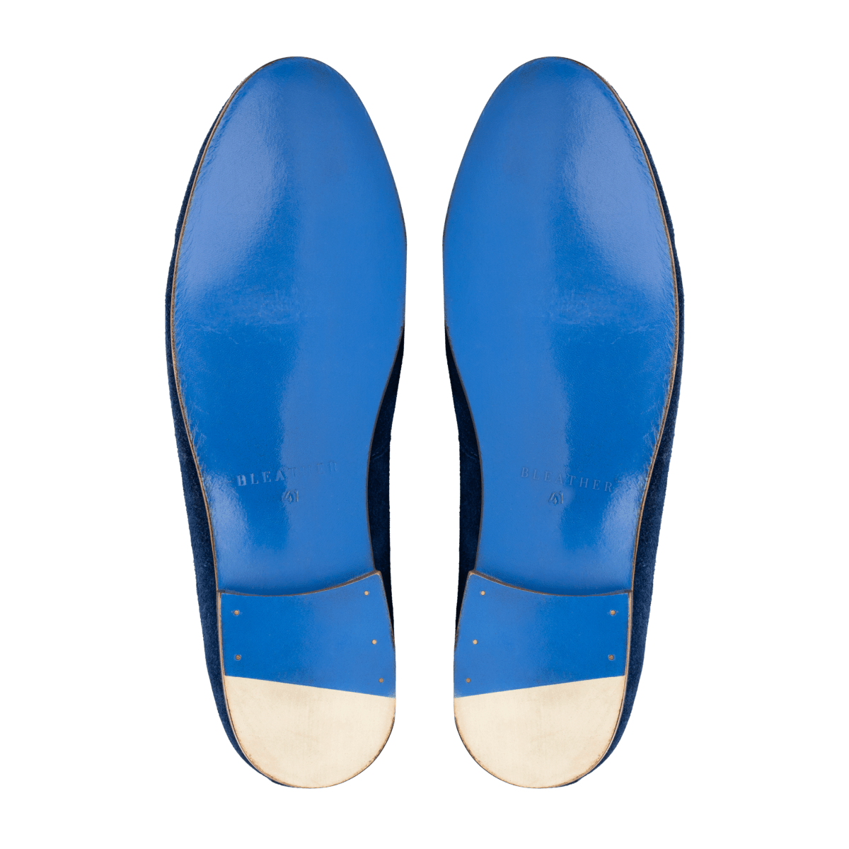 Francis: Mocassin Homme - Daim Bleu - Bleather Maroc