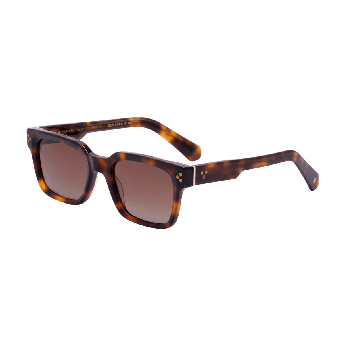Harper A': Lunettes de soleil de luxe Mr dég/Havane - Bleather Maroc