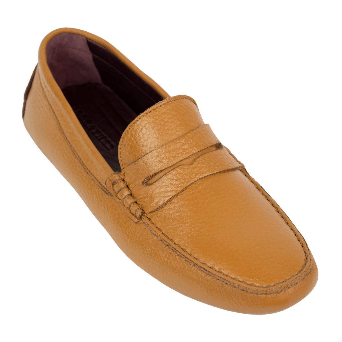 Harvey : Mocassin Homme - Cuir Cognac - Bleather Maroc