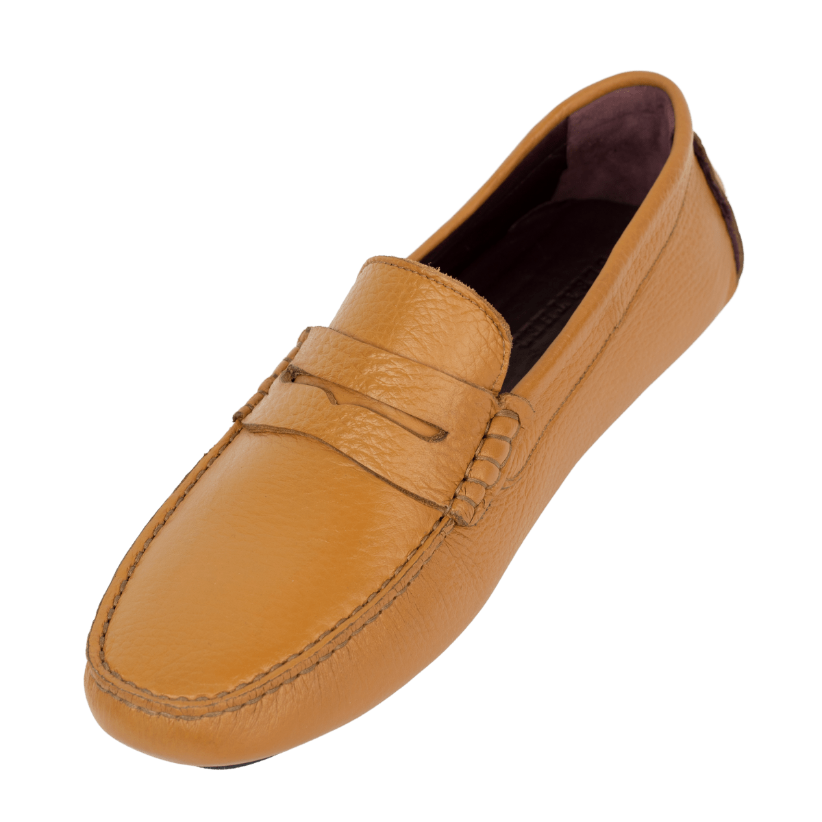 Harvey : Mocassin Homme - Cuir Cognac - Bleather Maroc