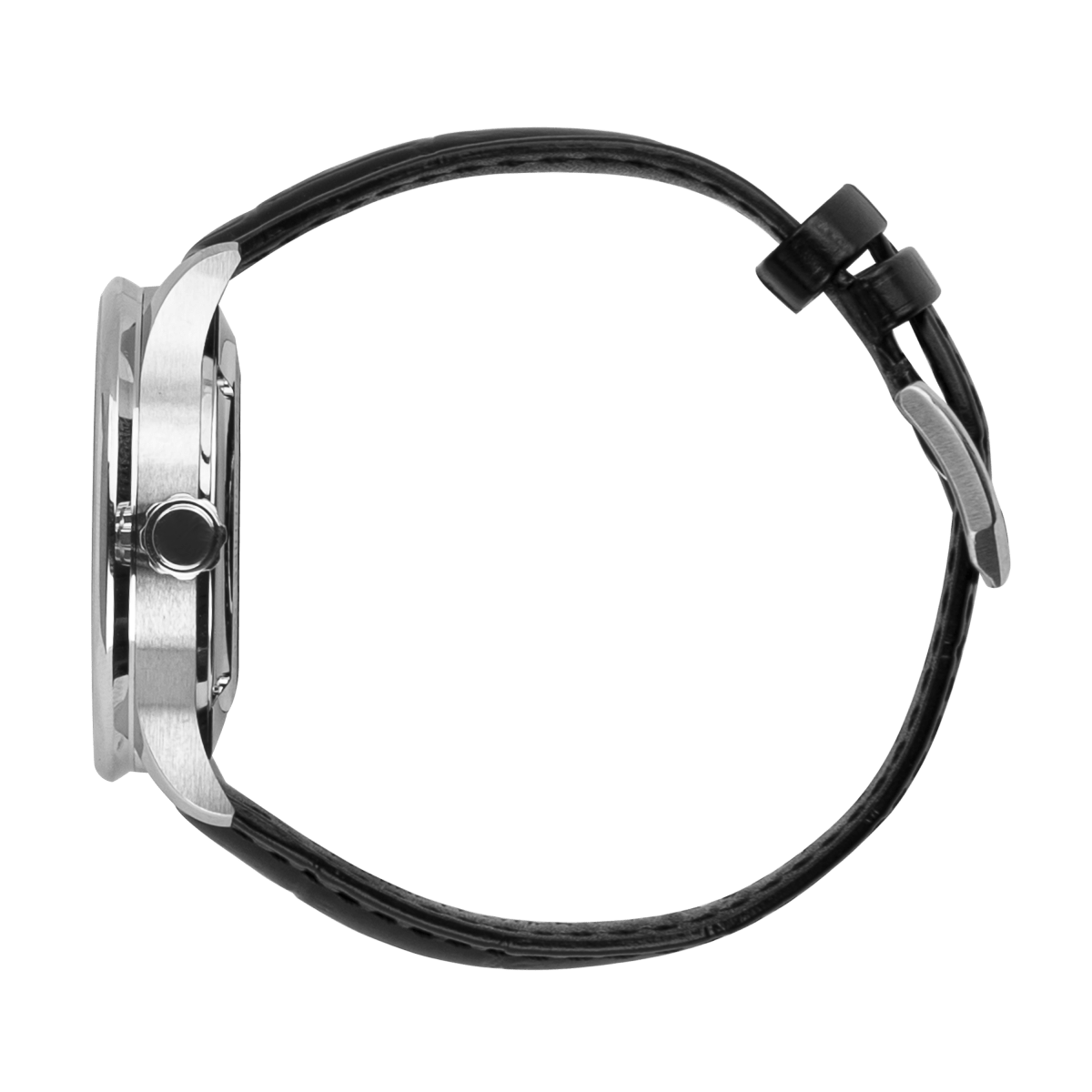 Imperium : Montre Automatique Homme – Cuir Croco Noir - Bleather Maroc