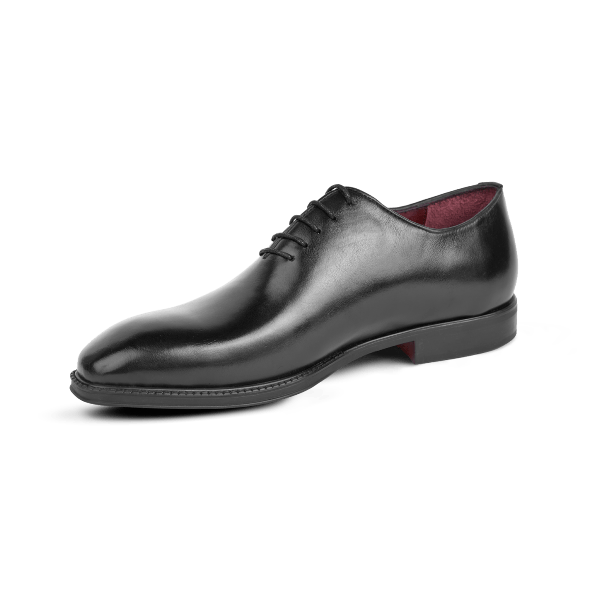 James: Richelieu Homme - Cuir Noir - Bleather Maroc