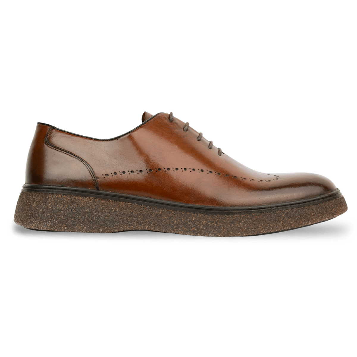 Kostner: Richelieu Homme - Cuir Cognac - Bleather Maroc