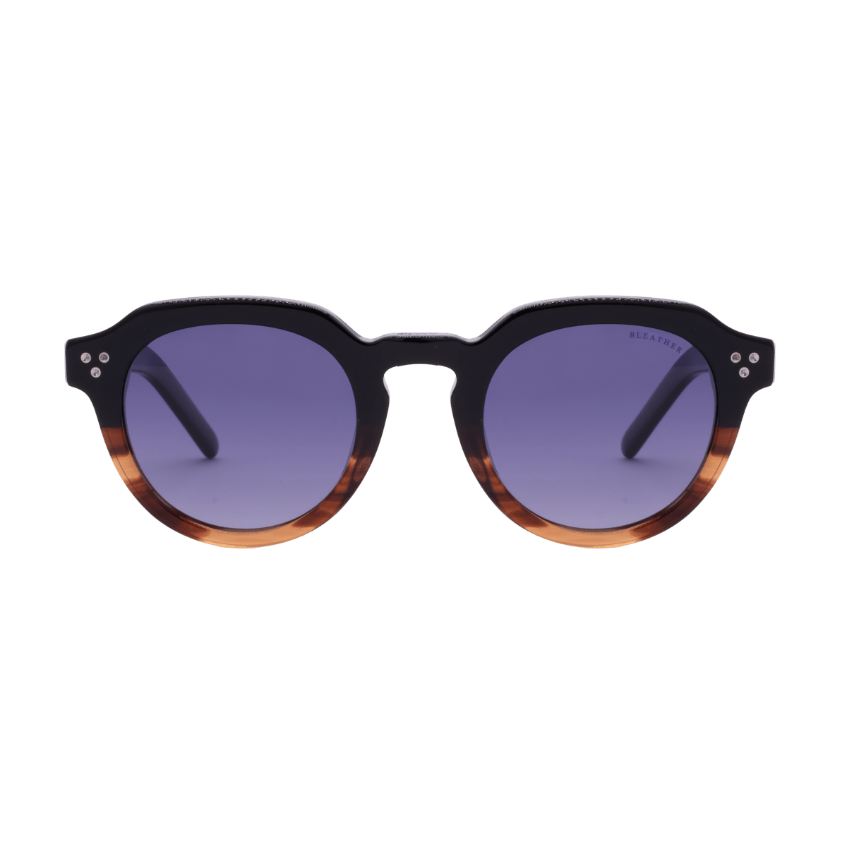 Noa: Lunettes de soleil de luxe Noir/Noir;Havane - Bleather Maroc
