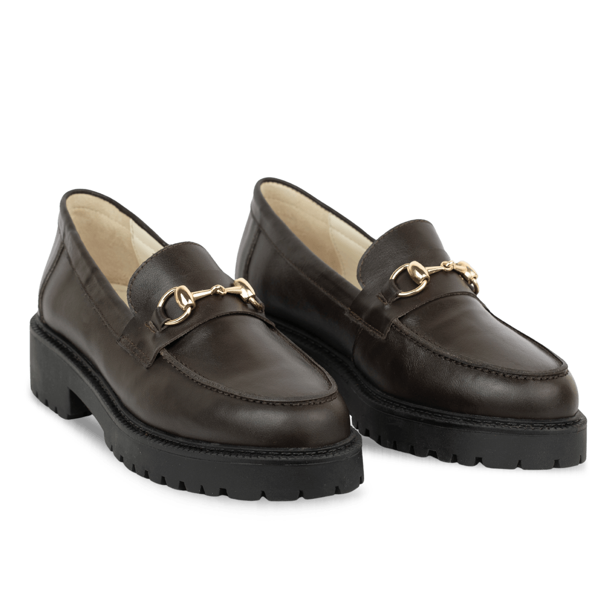 Nova: Mocassin Femmes - Cuir Marron - Bleather Maroc