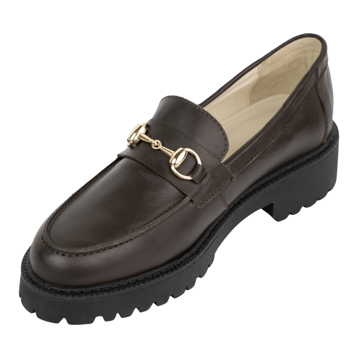 Nova: Mocassin Femmes - Cuir Marron - Bleather Maroc