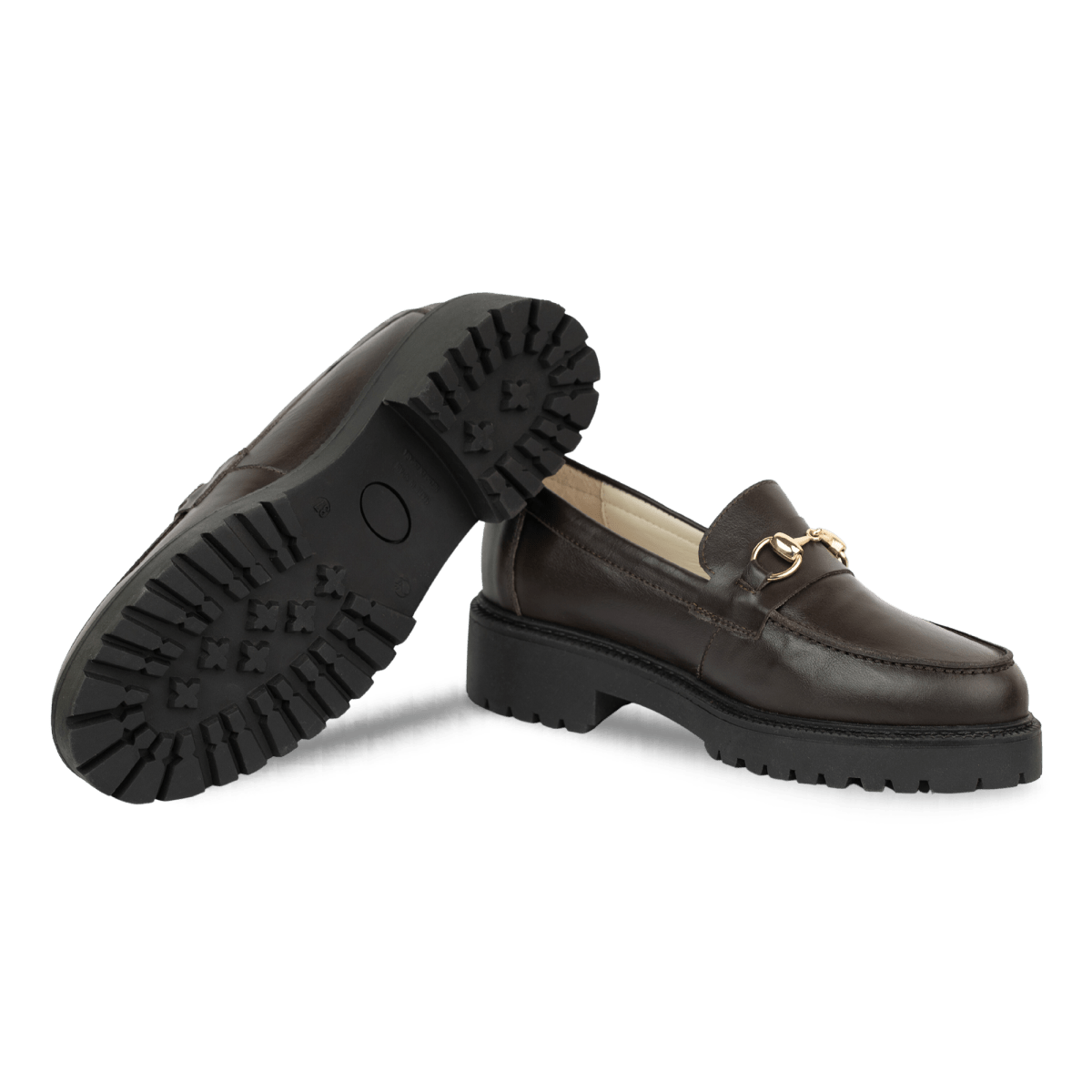 Nova: Mocassin Femmes - Cuir Marron - Bleather Maroc