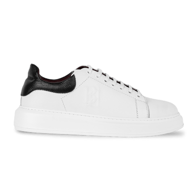 Palmer: Sneakers Homme - Cuir Blanc N' - Bleather Maroc