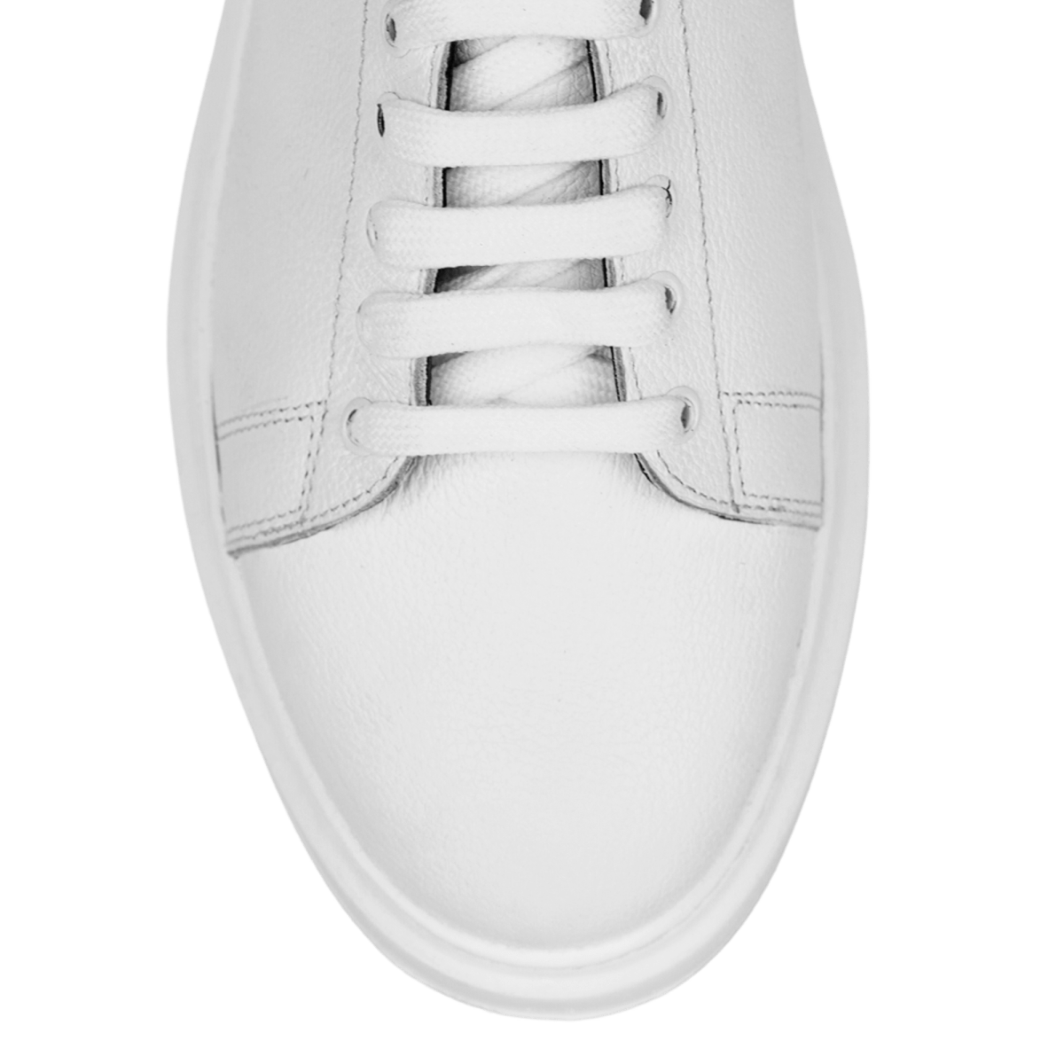 Palmer: Sneakers Homme - Cuir Blanc R'