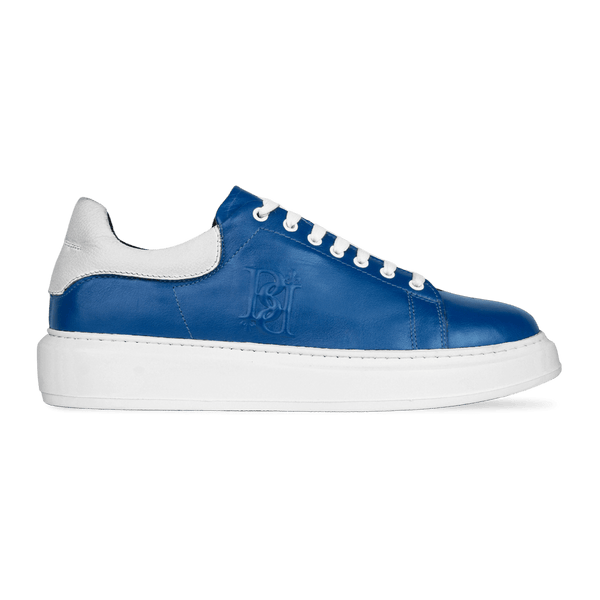 Palmer: Sneakers Homme - Cuir Bleu