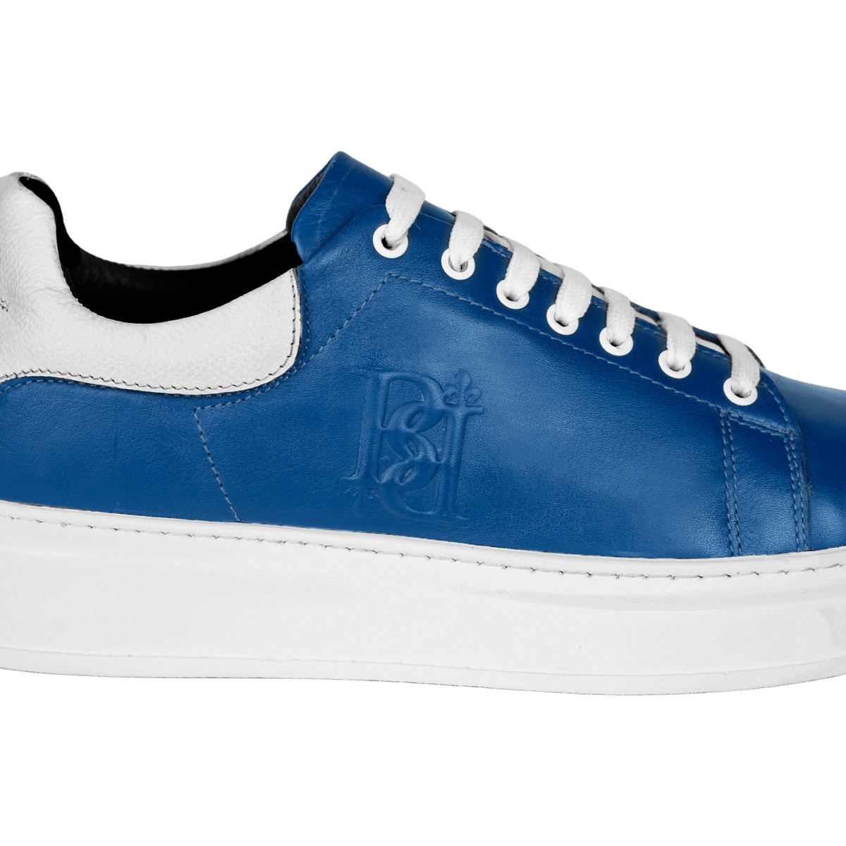 Palmer: Sneakers Homme - Cuir Bleu