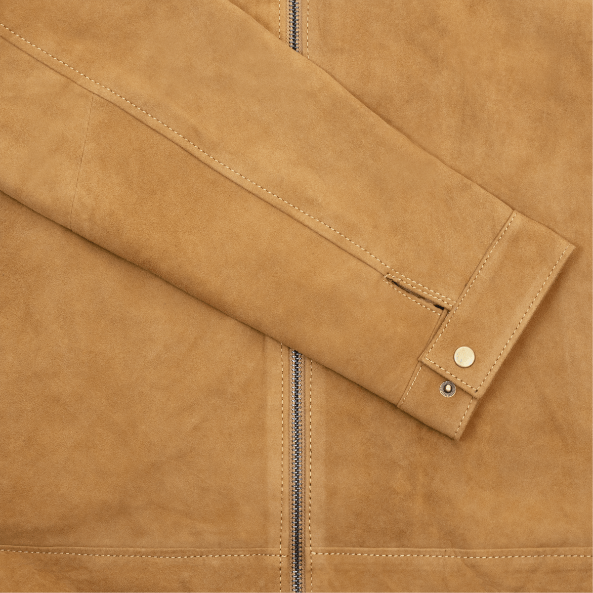 Radcliffe: Jacket Homme - Daim Cognac - Bleather Maroc