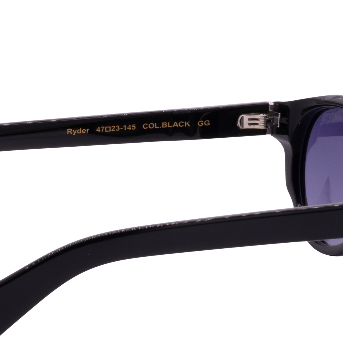 Ryder: Lunettes de soleil de luxe Noir dég/Noir - Bleather Maroc